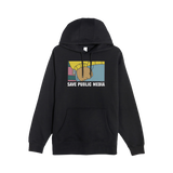 Save Public Media Fist Hoodie