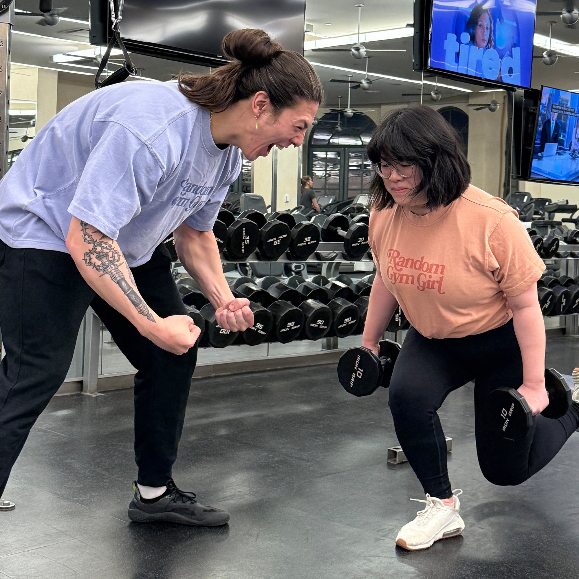 Random Gym Girl Heavyweight Tee