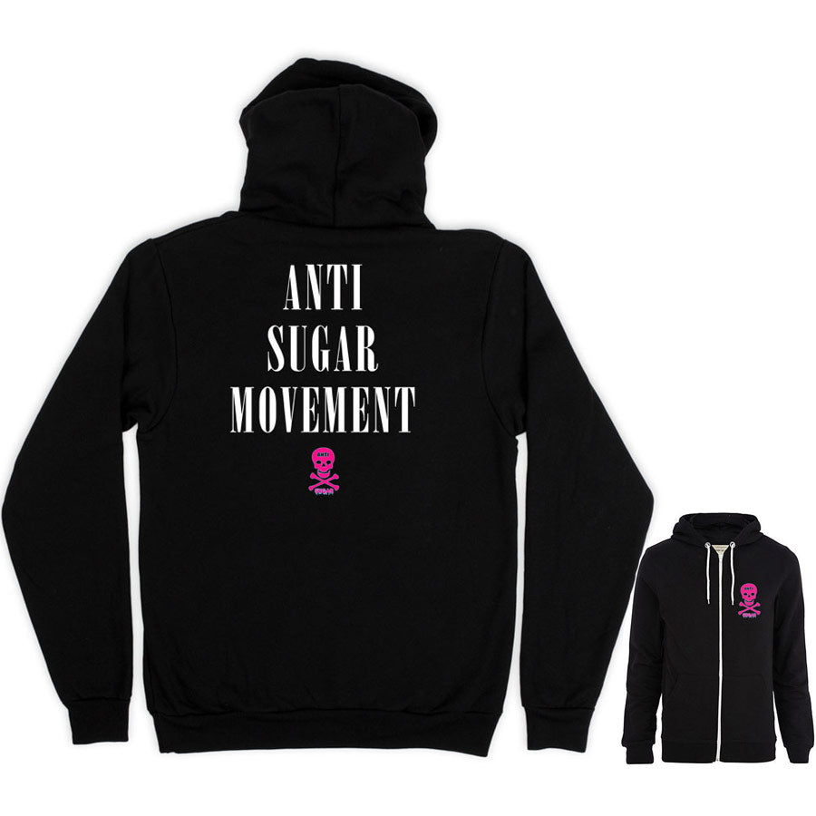 Vegan Power - ASM Zip Contrast Hoodie