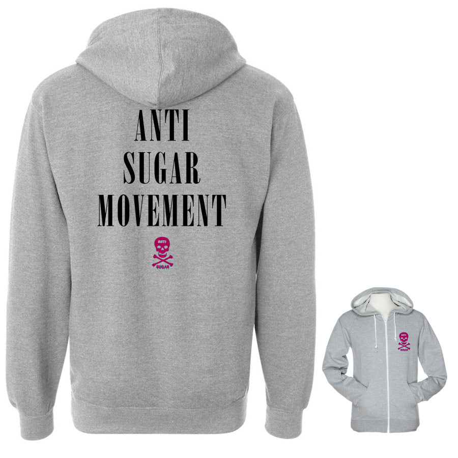 Vegan Power - ASM Zip Contrast Hoodie