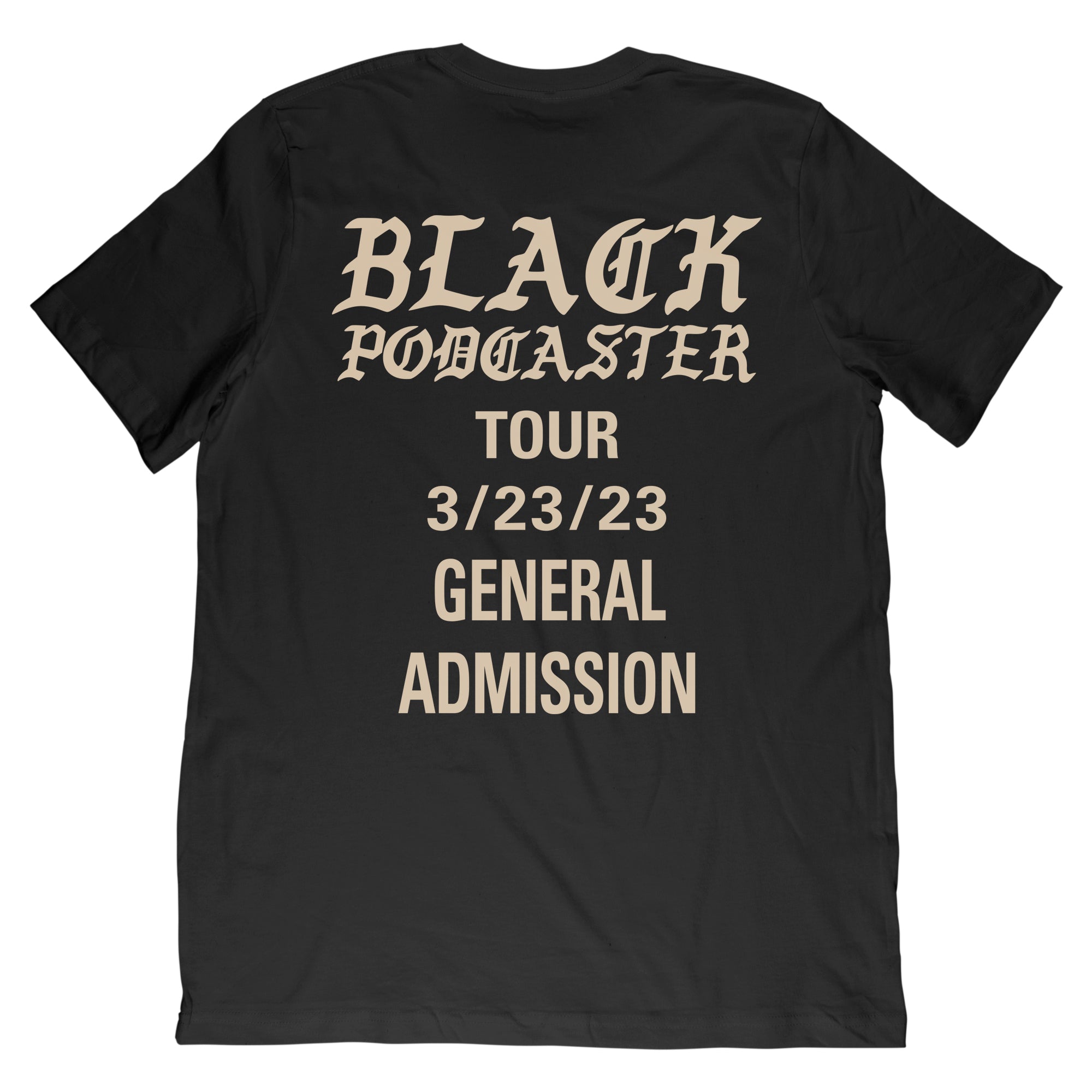 Black Podcaster Tee