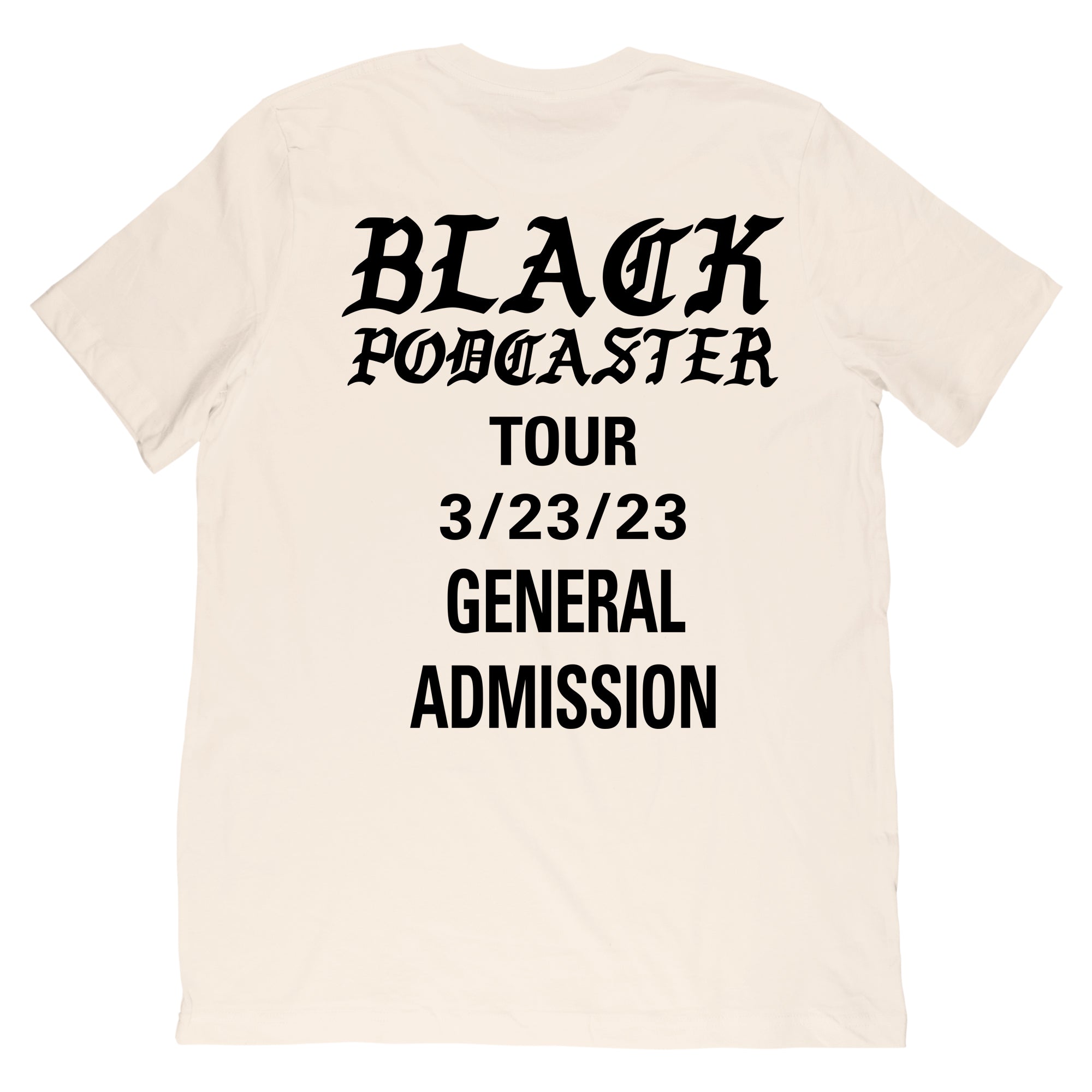 Black Podcaster Tee