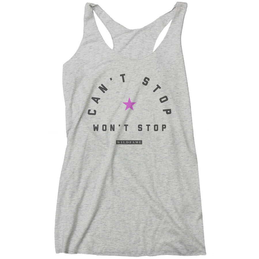 Wild Fame - Can't Stop Racerback Tank (Ladies)