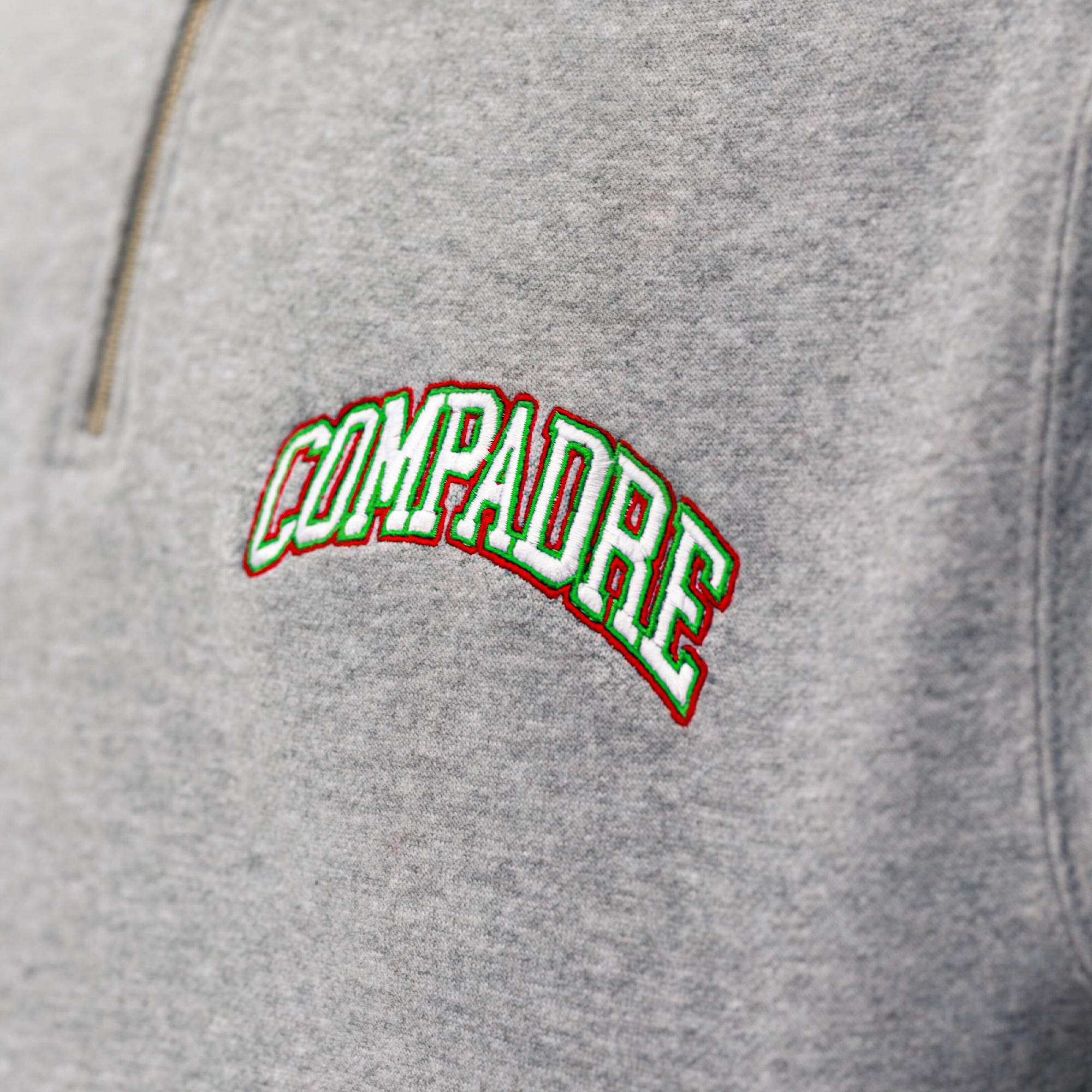 Compadre Embroidered Half Zip Crew