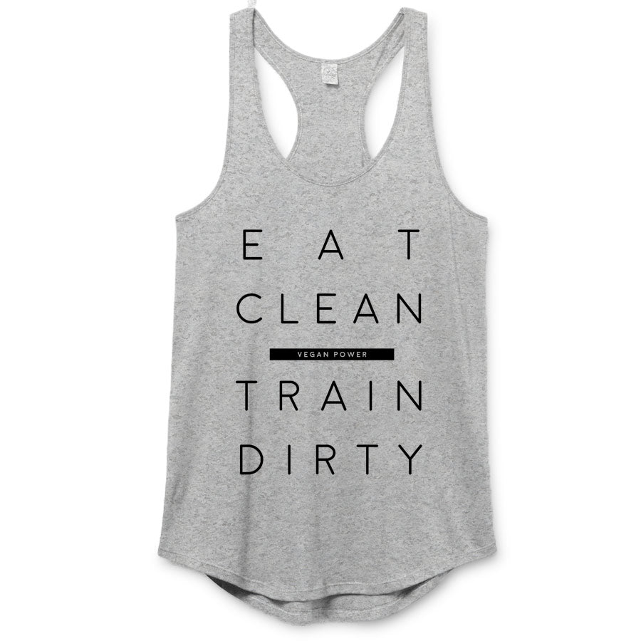 Vegan Power - Eat Clean Premium Racerback