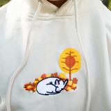 Falling For Biscuit Embroidered Hoodie