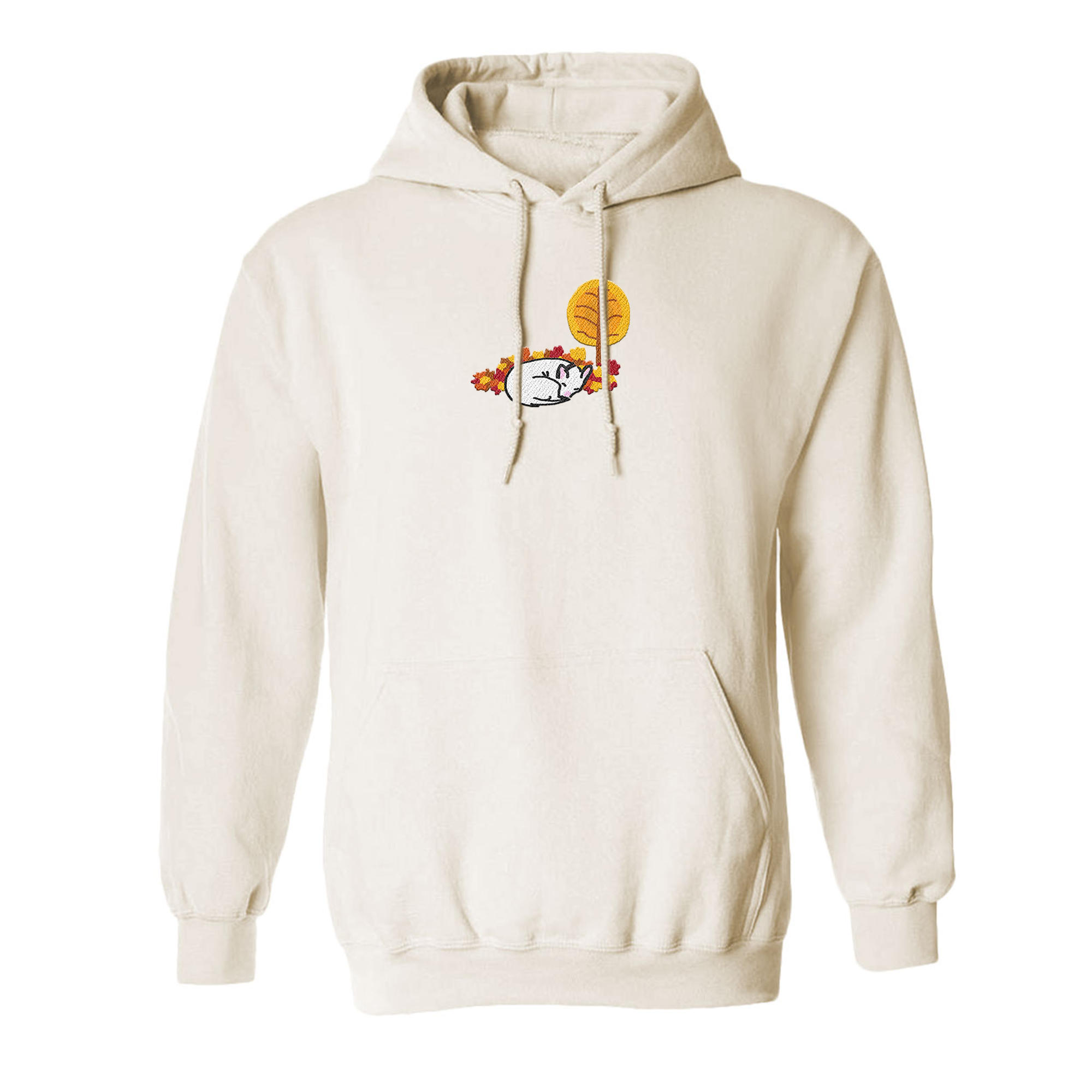 Falling For Biscuit Embroidered Hoodie