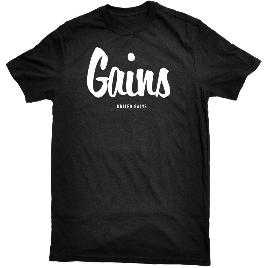 United Gains - Gains Tee Black