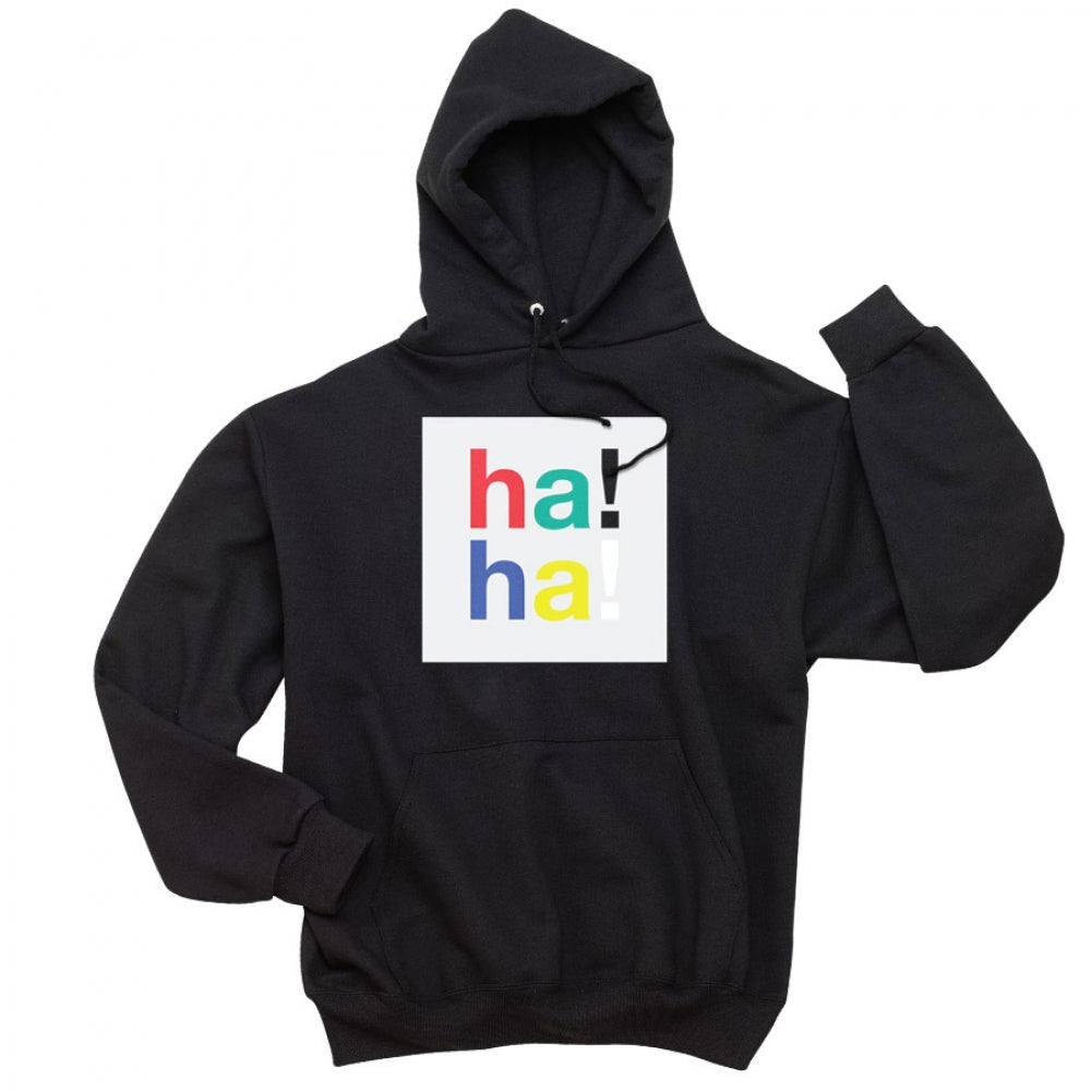 HA!HA! HOODIE - BLACK