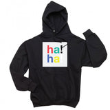 HA!HA! HOODIE - BLACK