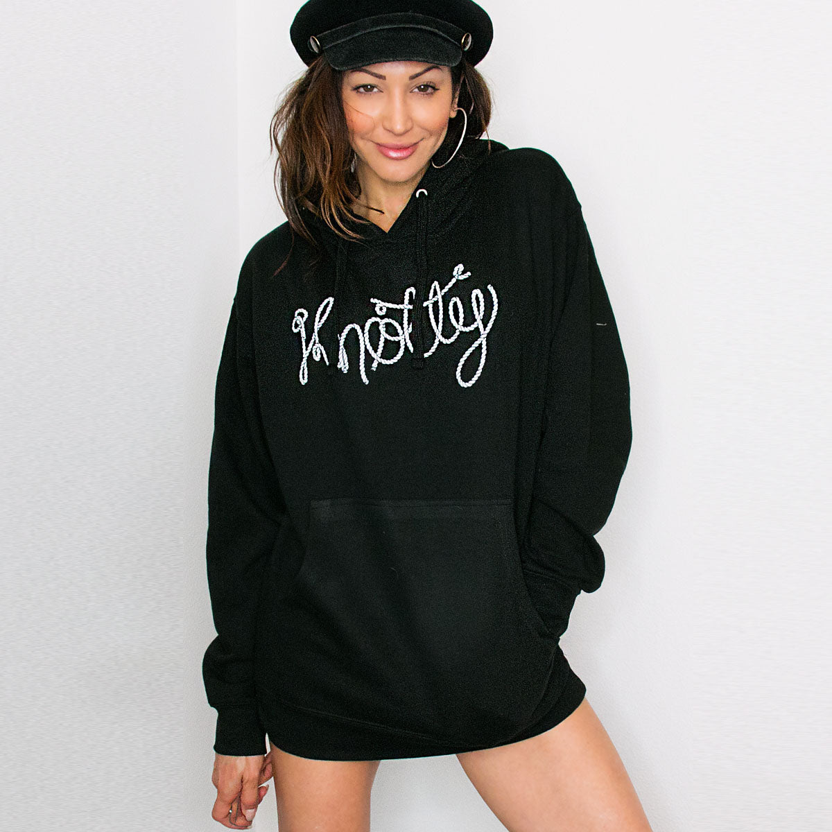 RunwayDoneMYWAY - Knotty Hoodie - Black