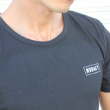 Never4Fit - Logo Scoop Tee - Black