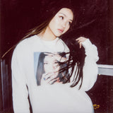 BAD BITCH Crewneck Sweater (White)