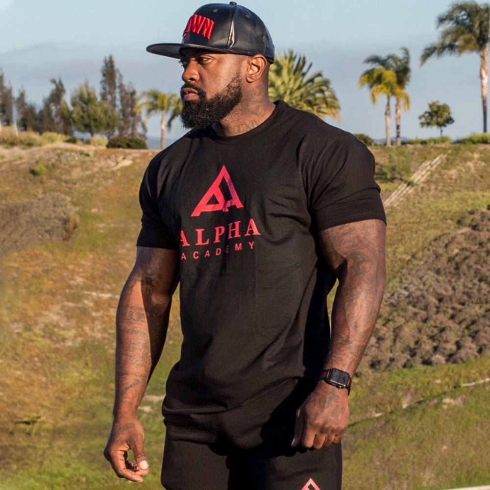 Academy Red - Tee - Black