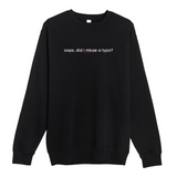 Typo Embroidered Crewneck