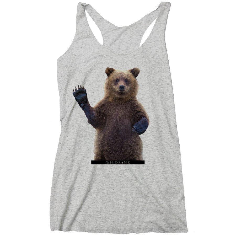 Wild Fame - Bear Racerback Tank (Ladies)