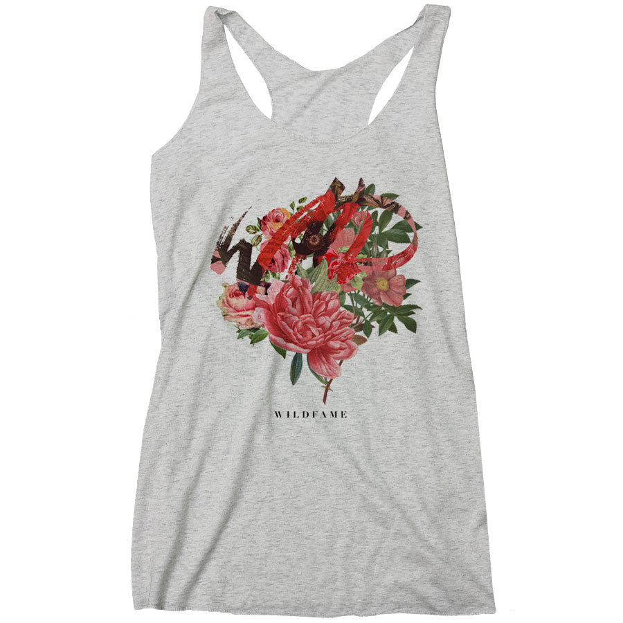 Wild Fame - Floral Racerback Tank (Ladies)