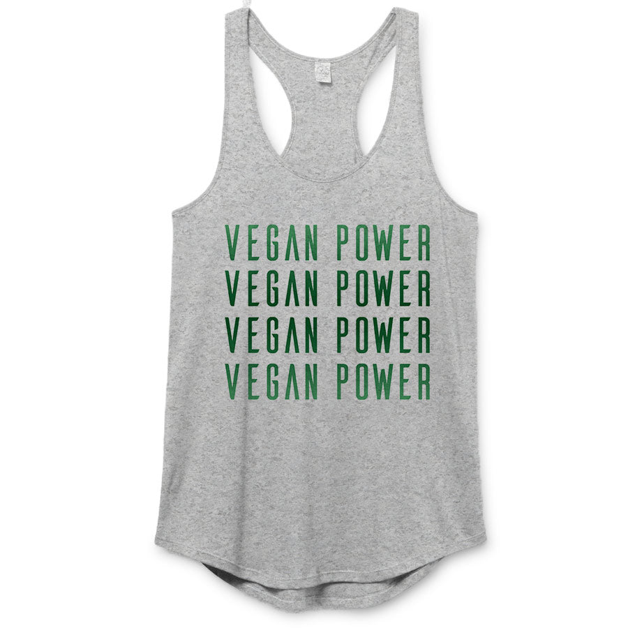 Vegan Power - Repeat Premium Racerback
