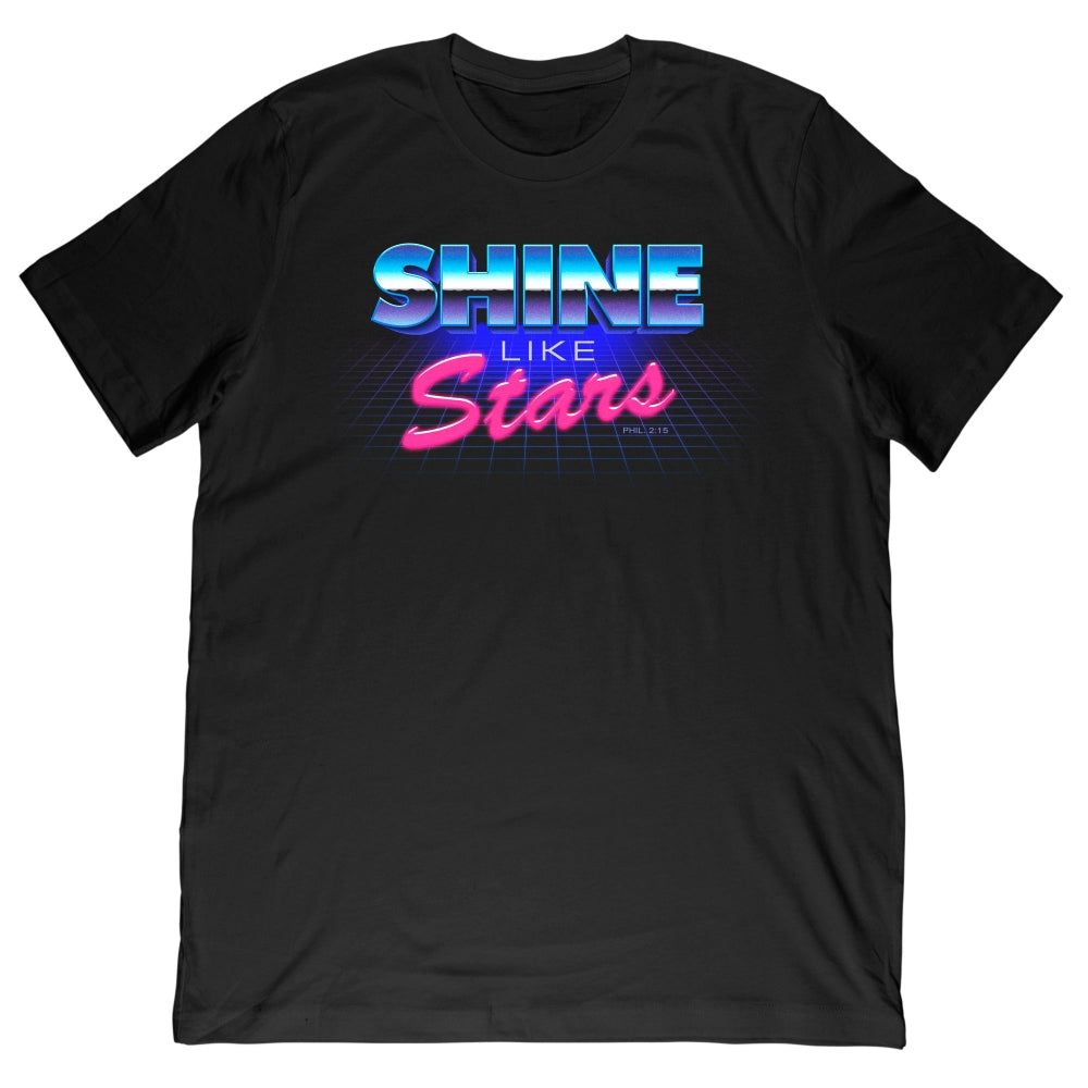 RETRO STARS TEE - BLACK
