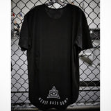100 SCOOP TEE - BLACK