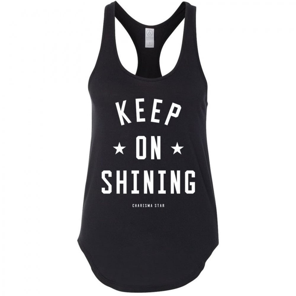 SHINE LIKE STARS PREMIUM RACERBACK - BLACK