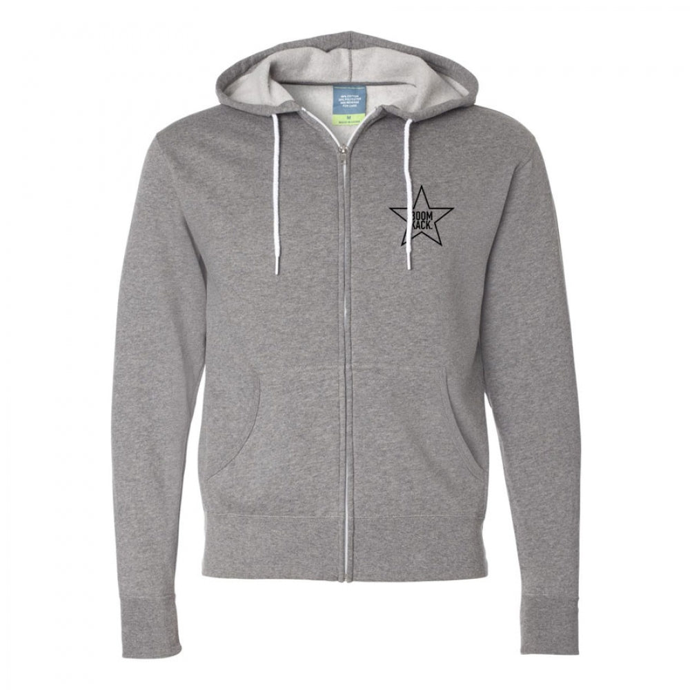BOOMKACK STAR CONTRAST ZIP HOODIE