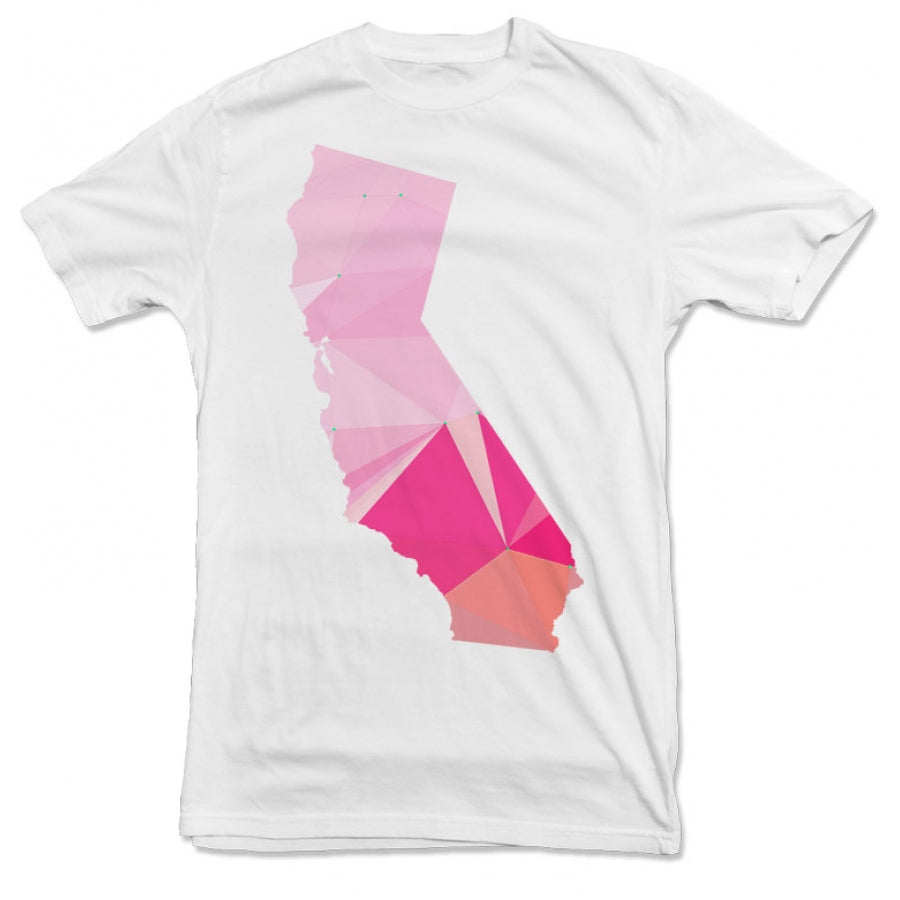 STATECITY - Cali Geo Tee - White