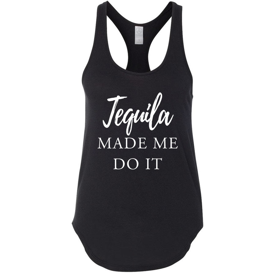Wild Fame - Made Me Do It Premium Racerback Tank (Ladies)