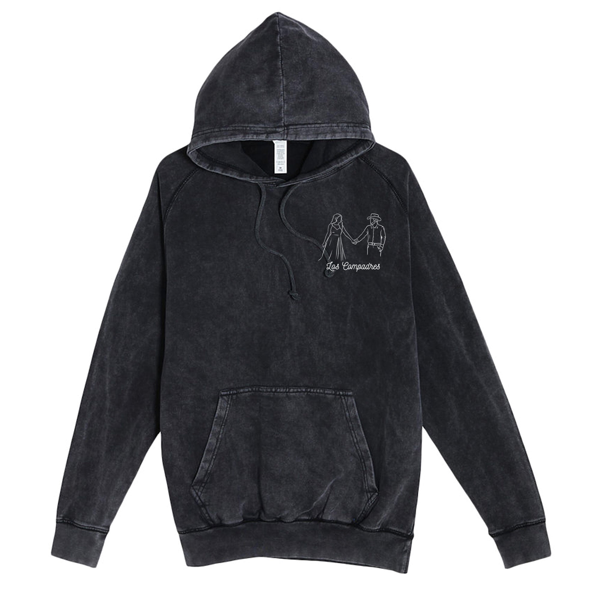 Los Compadres Vintage Embroidered Hoodie