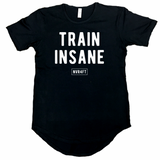 Never4Fit - Train Insane Scoop Tee - Black