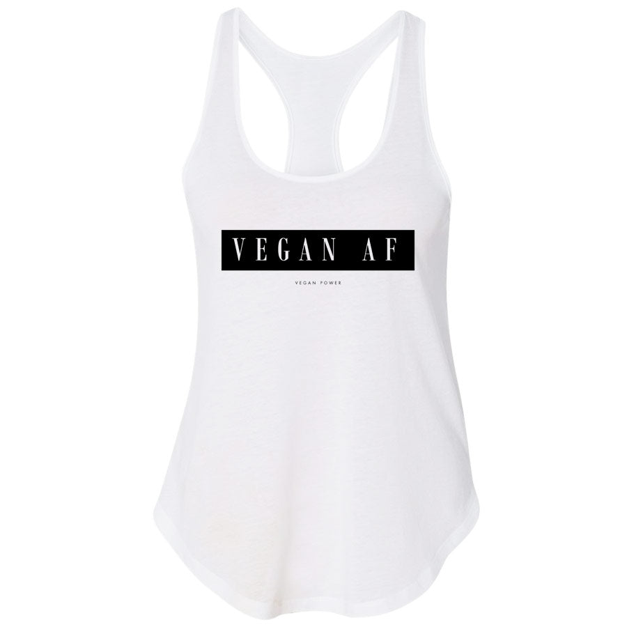 Vegan Power - Vegan AF Premium Racerback