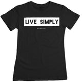 Wild Fame - Live Simply Womens Tee - Black