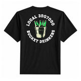 Bucket Drinkers Tee — Black, back