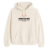 Upside Down Bowling Pin Hoodie — Natural, front