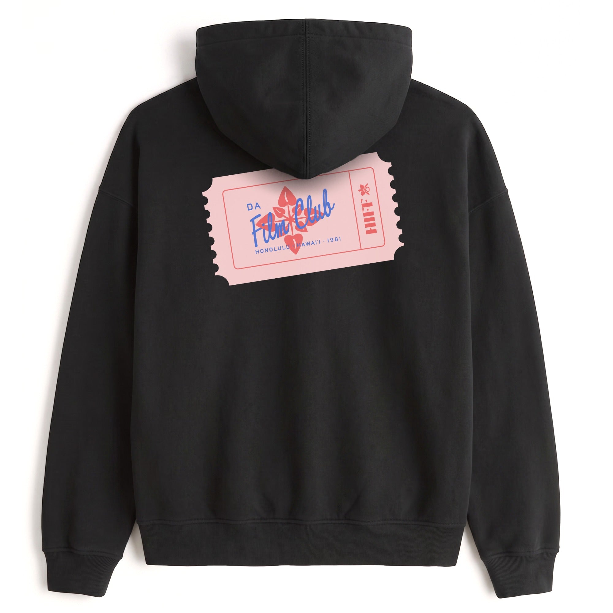 Ticket Hoodie — Black, back