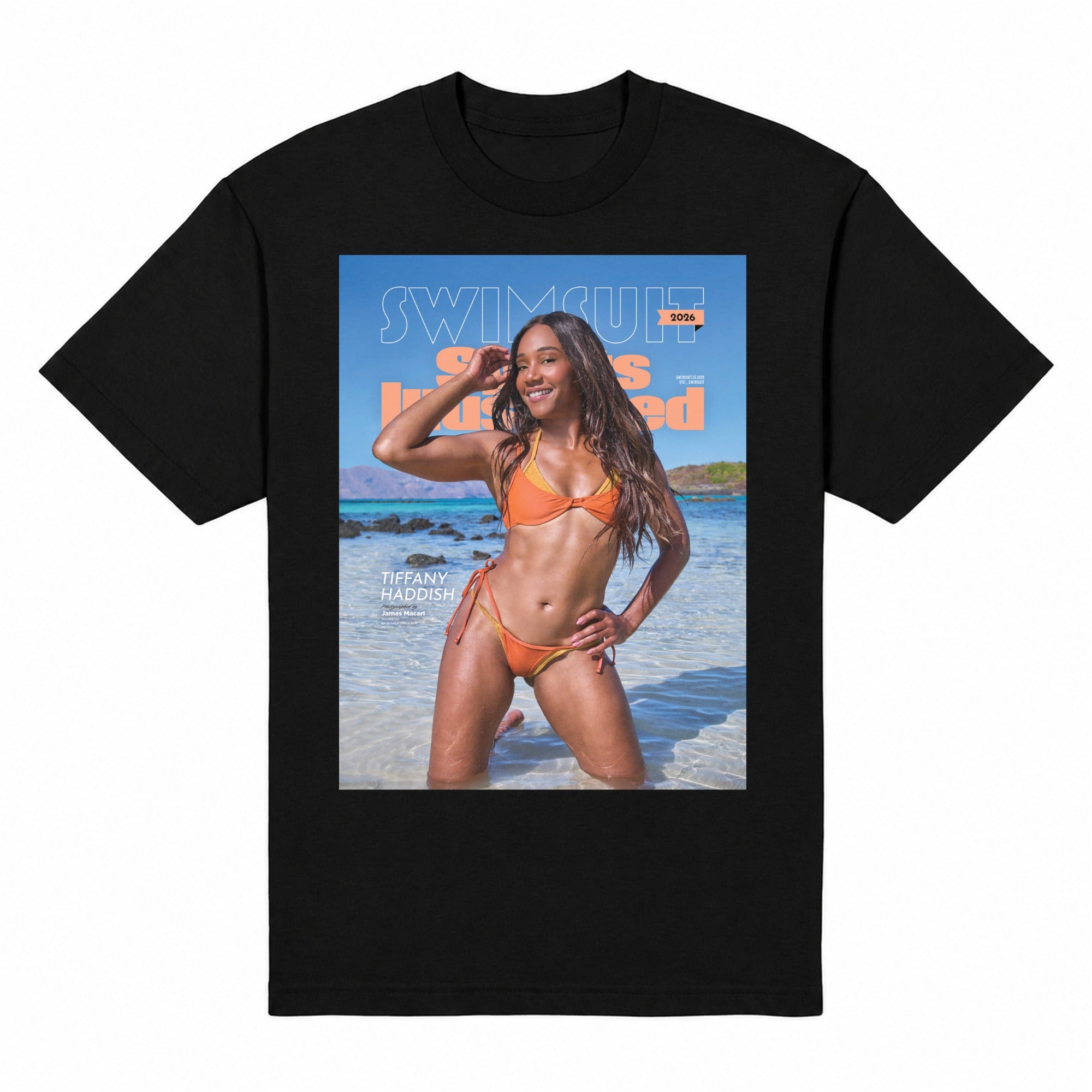 Swimsuit Heavyweight Tee — Black, front