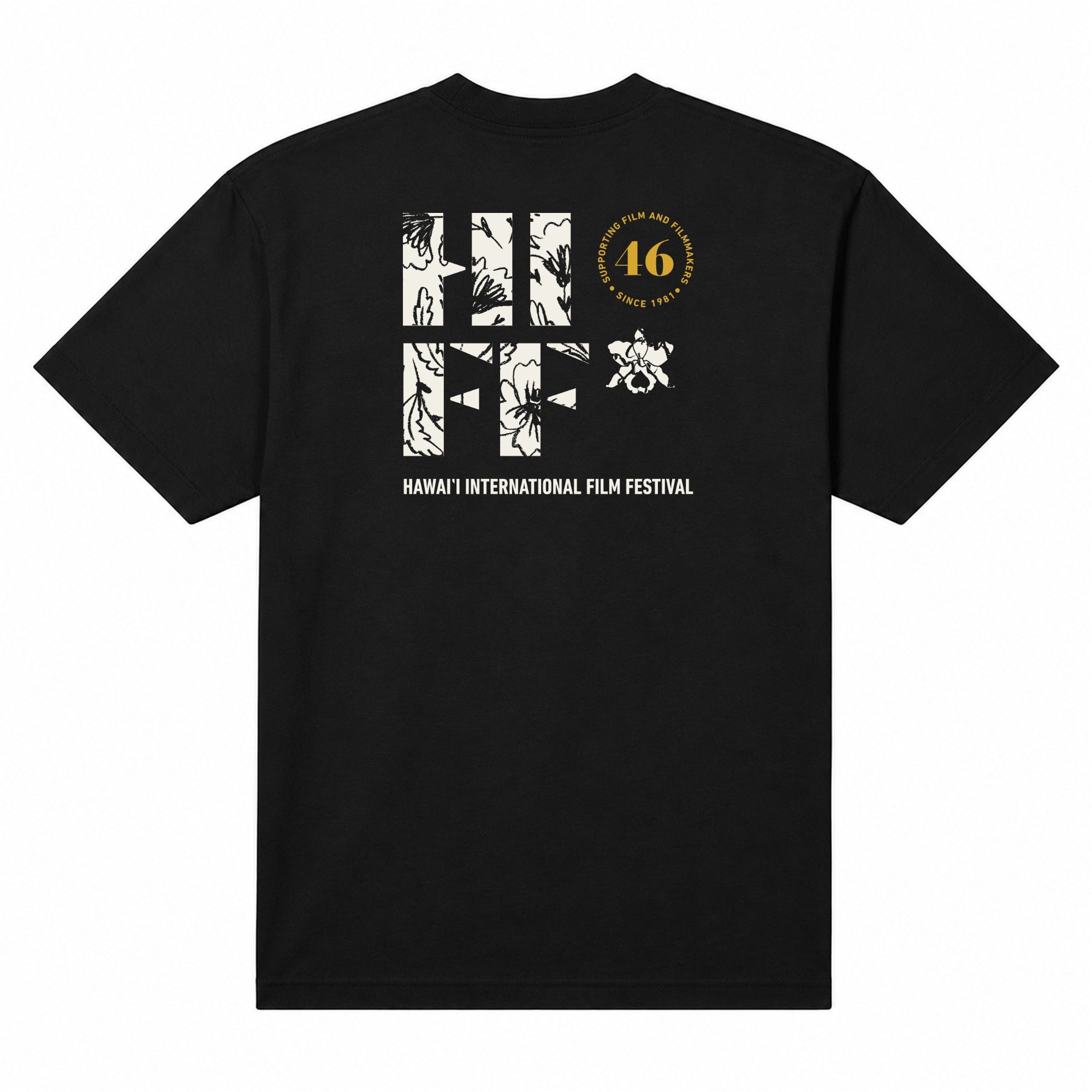 Logo Heavyweight Tee — Black, back