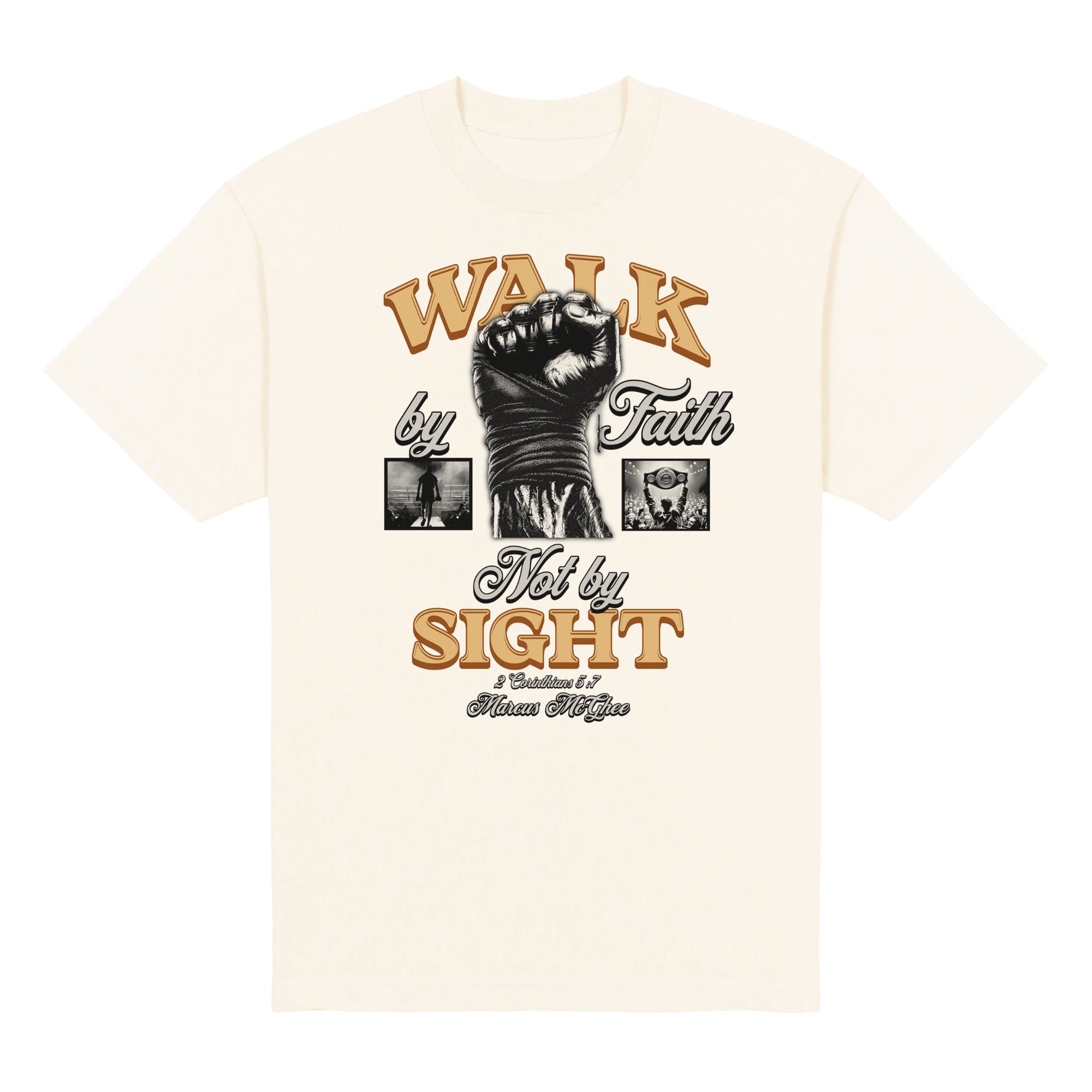Walk by Faith Heavyweight Tee — Natural, front