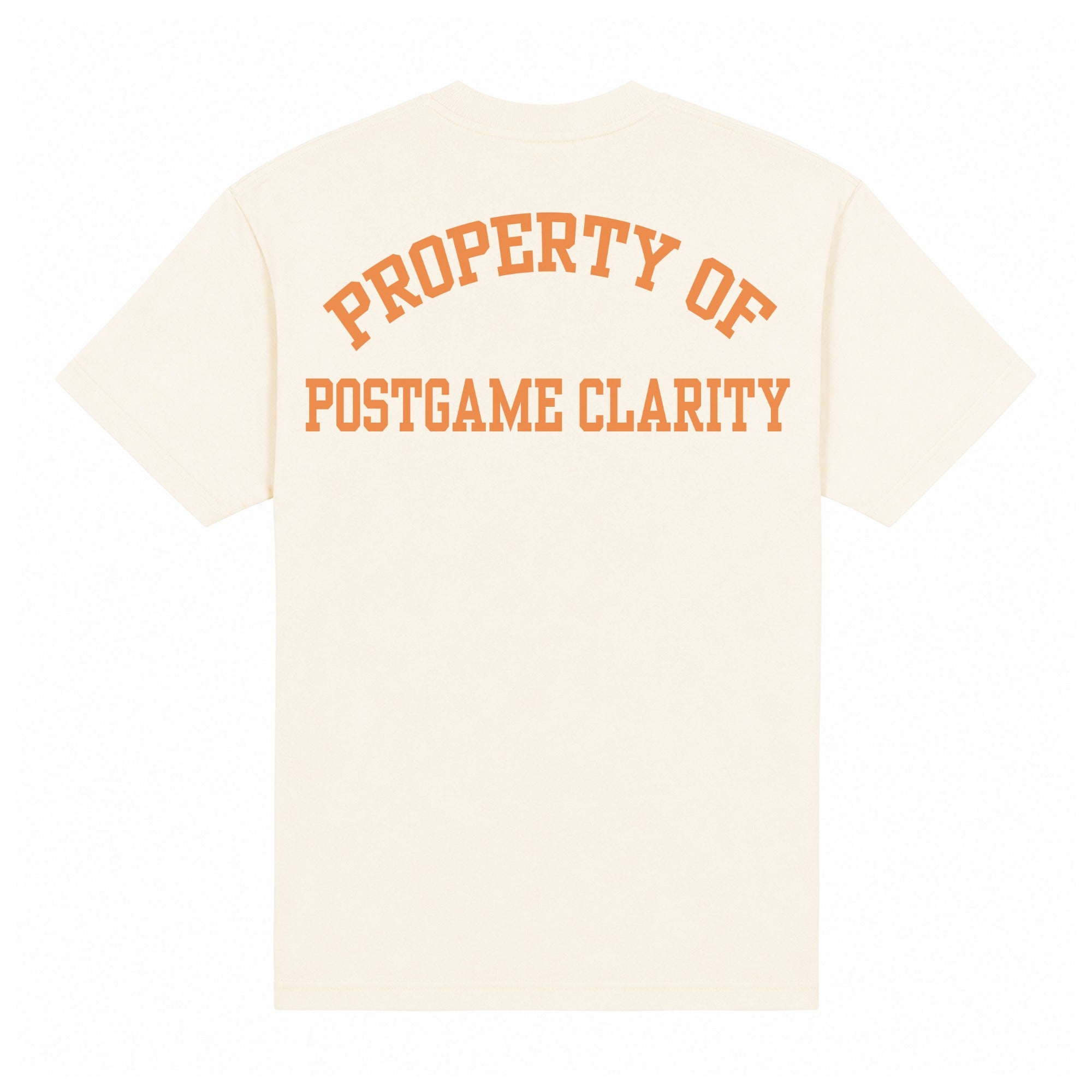 Collegiate Heavyweight Tee — Natural, back