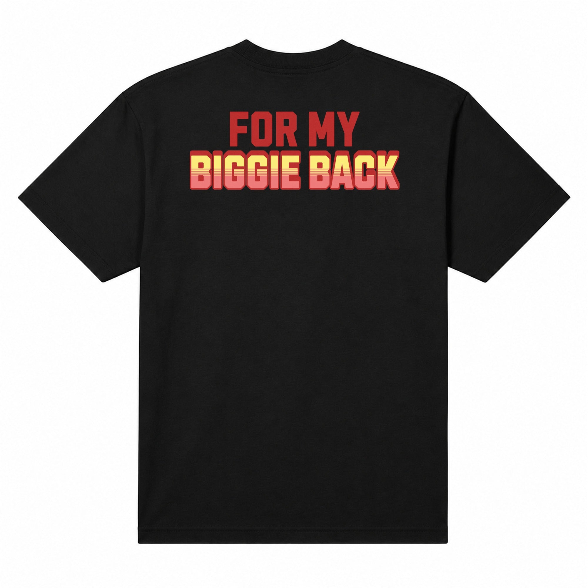 Biggie Bag Heavyweight Tee — Black, back