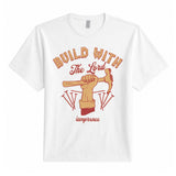 Build with the Lord Tee — White, front