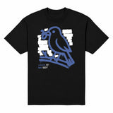 Bird Shit Heavyweight Tee — Black, front