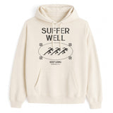 Suffer Well Hoodie — Natural, front