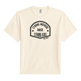 Strong Mothers Tee — Natural, front