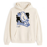 Bird Shirt Hoodie — Natural, front