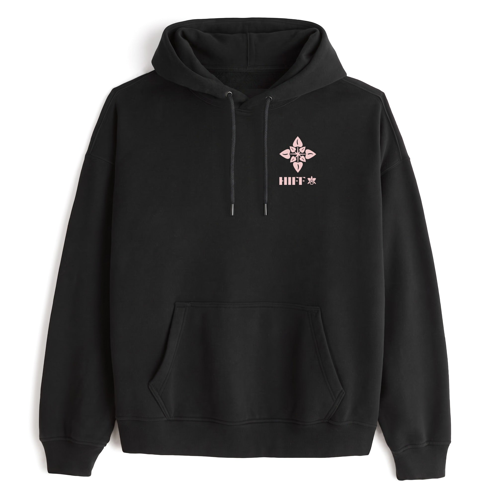 Ticket Hoodie — Black, front