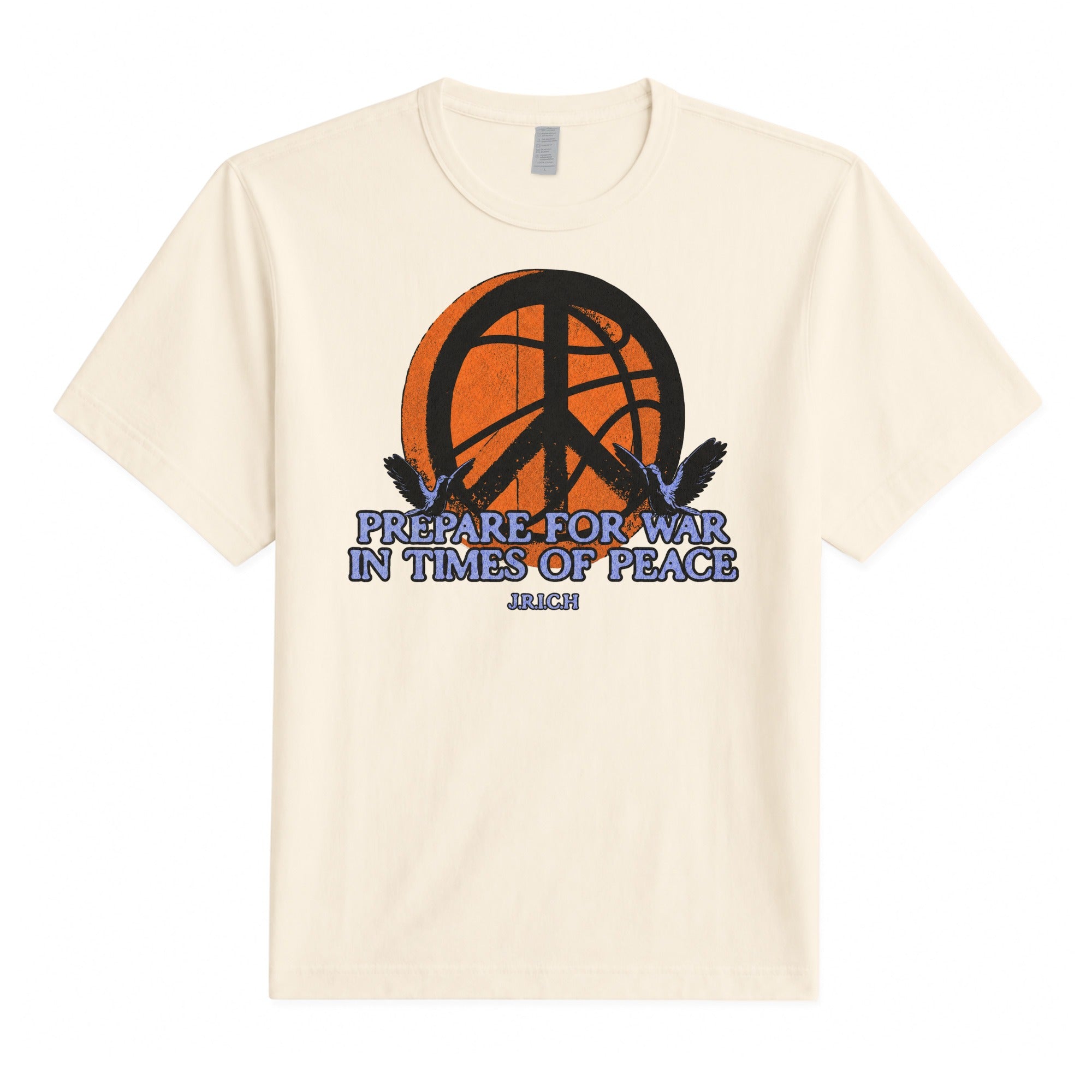 Prepare for War Tee — Natural, front