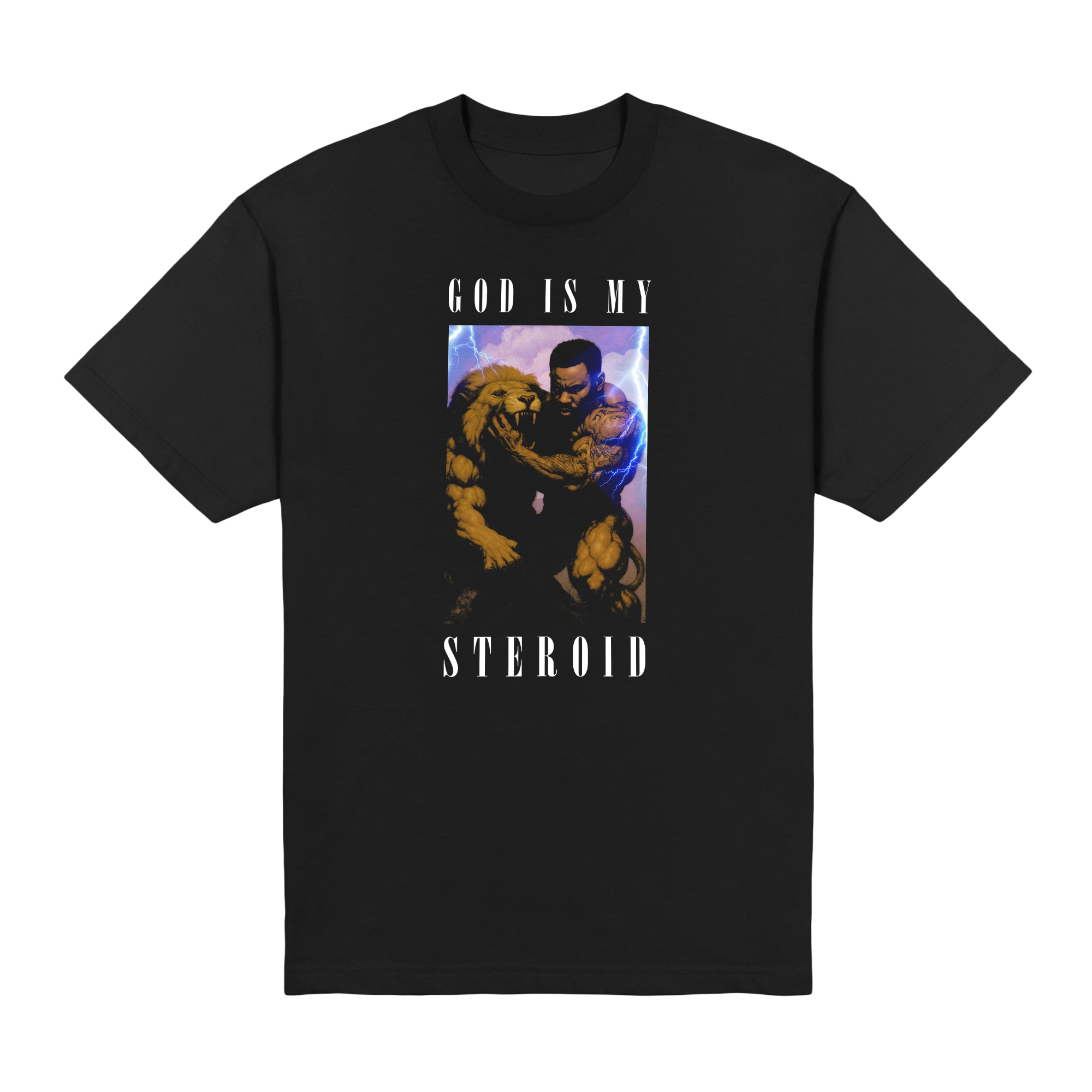 God is my Steroid v2 Oversized Tee