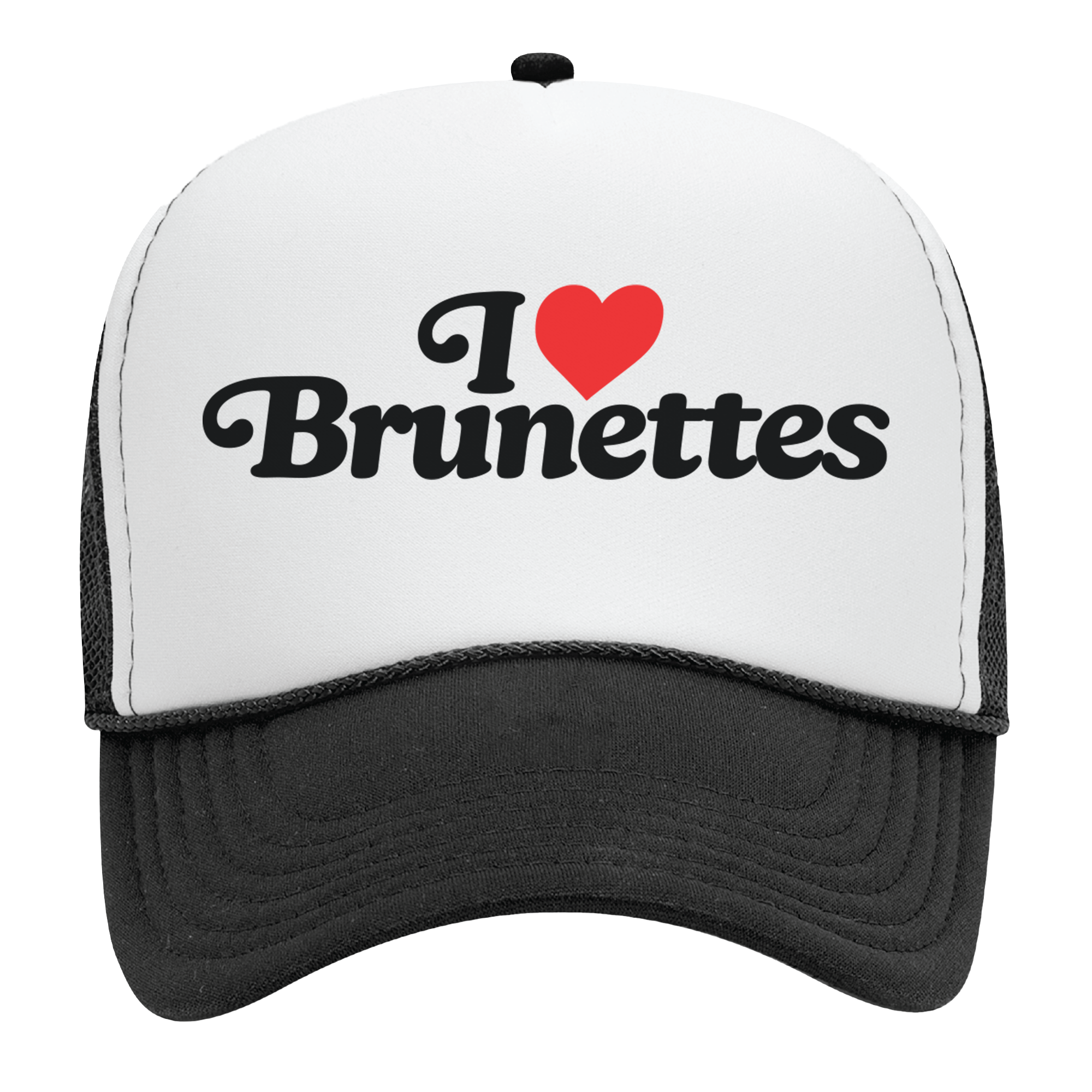 I Love Brunettes Foam Trucker Snapback