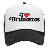 I Love Brunettes Foam Trucker Snapback